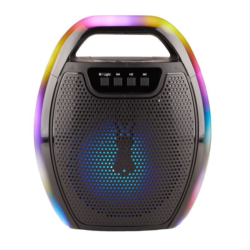 6.5inch bluetooth portable night lamp boombox with radio and microphone input