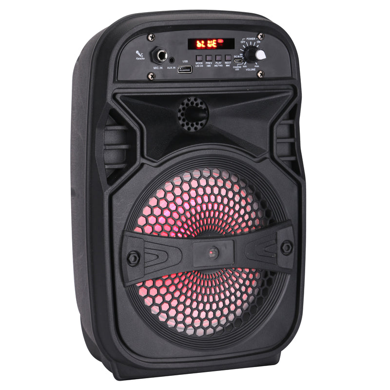 6.5" rechargeable bluetooth boombox with loud sound