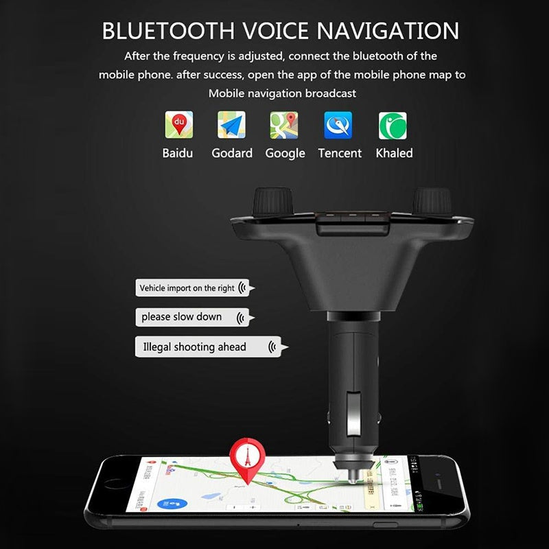 12V Wireless Bluetooth FM Transmitter Aux Car Handsfree Car Kit MP3 Player w/USB