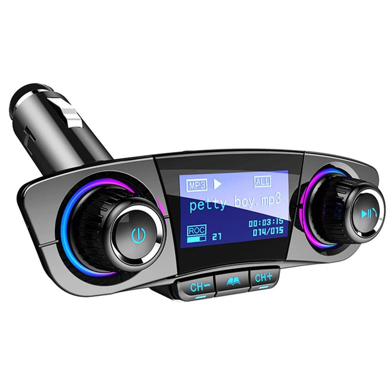 progressiv Sommetider Rengør soveværelset 12V Wireless Bluetooth FM Transmitter Aux Car Handsfree Car Kit MP3 Pl