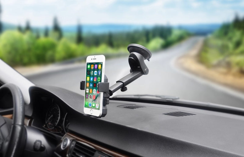 Extendable Dashboard and windshield phone mount